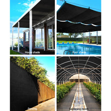 Load image into Gallery viewer, Instahut 50% Sun Shade Cloth Shadecloth Sail Roll Mesh 1.83x20m 100gsm Black