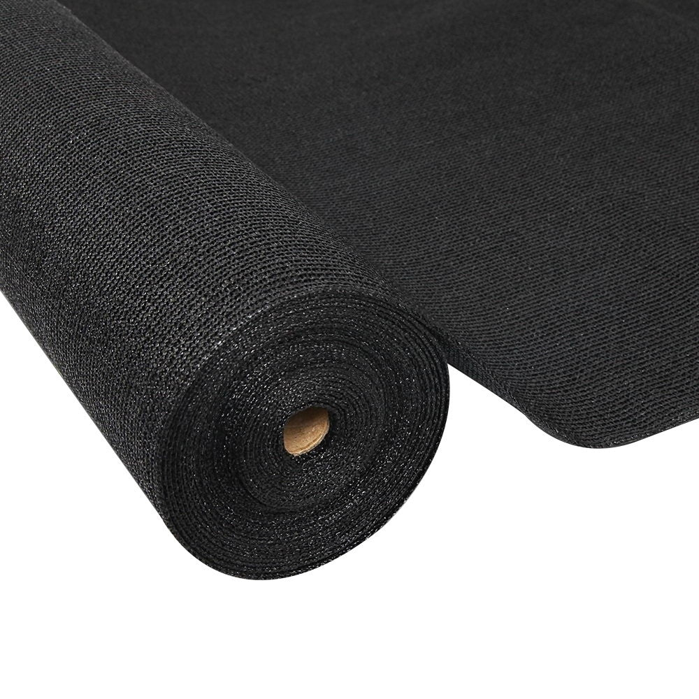 Instahut 50% Sun Shade Cloth Shadecloth Sail Roll Mesh 1.83x30m 100gsm Black