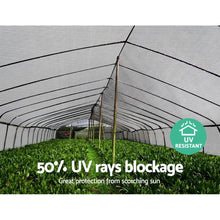 Load image into Gallery viewer, Instahut 1.83x30m 50% UV Shade Cloth Shadecloth Sail Garden Mesh Roll Outdoor White