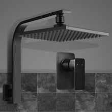 Load image into Gallery viewer, Cefito WElS 8&#39;&#39; Rain Shower Head Mixer Square High Pressure Wall Arm DIY Black