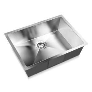 Cefito 60cm x 45cm Stainless Steel Kitchen Sink Under/Top/Flush Mount Silver