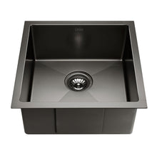 Load image into Gallery viewer, Cefito 51cm x 45cm Stainless Steel Kitchen Sink Under/Top/Flush Mount Black
