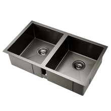 Load image into Gallery viewer, Cefito 77cm x 45cm Stainless Steel Kitchen Sink Under/Top/Flush Mount Black