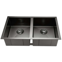 Load image into Gallery viewer, Cefito 77cm x 45cm Stainless Steel Kitchen Sink Under/Top/Flush Mount Black