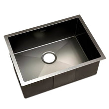 Load image into Gallery viewer, Cefito 60cm x 45cm Stainless Steel Kitchen Sink Under/Top/Flush Mount Black