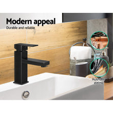 Load image into Gallery viewer, Cefito Basin Mixer Tap Faucet Bathroom Vanity Counter Top WELS Standard Brass Black