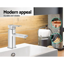 Load image into Gallery viewer, Cefito Basin Mixer Tap Faucet Bathroom Vanity Counter Top WELS Standard Brass Silver