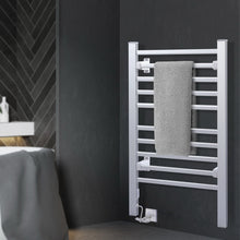 Load image into Gallery viewer, Devanti Heated Towel Rail Rack Bathroom Aluminum Electric Rails Warmer Clothes 10 Rungs