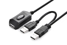Load image into Gallery viewer, UGREEN USB 2.0 Active Extension Cable with USB Power 5M (20213)