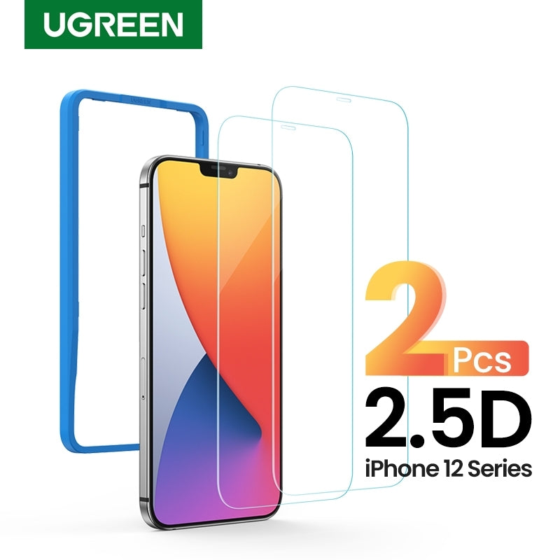 UGREEN 20337 2.5D Full Cover HD Screen Tempered Protective Film for iPhone 12/6.1