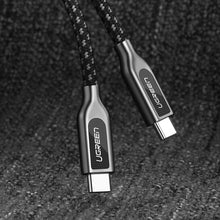 Load image into Gallery viewer, UGREEN Type C Male to Type C Male 3A Zinc alloy Data cable 1.5M (50225)