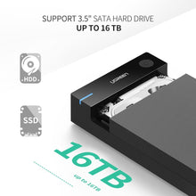 Load image into Gallery viewer, UGREEN 50424 3.5&quot; USB 3.0 Hard Drive Enclosure