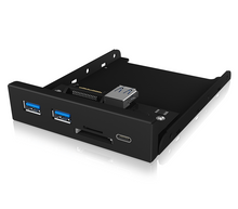 Load image into Gallery viewer, ICY BOX IB-HUB1417-i3 Frontpanel with USB 3.0 Type-C and Type-A hub with card reader