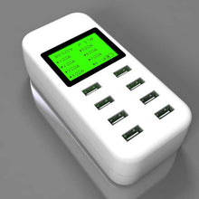 Load image into Gallery viewer, 8 port USB Desktop Charger 5V/8A Multi Smart Fast Charging Station With LCD Display