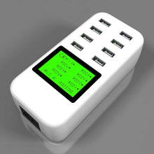 Load image into Gallery viewer, 8 port USB Desktop Charger 5V/8A Multi Smart Fast Charging Station With LCD Display