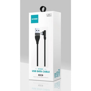 KIVEE CG011 Angle iPhone Charging Cable 1M Black