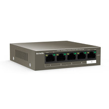 Load image into Gallery viewer, Tenda TEF1105P-4-63W 5-Port 10/100Mbps Desktop Switch with 4-Port PoE