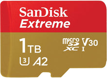 Load image into Gallery viewer, SanDisk 1TB Extreme microSDXC UHS-I Memory Card without Adapter - C10, U3, V30, 4K, A2, Micro SD - SDSQXA1-1T00-GN6MN