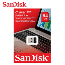 Load image into Gallery viewer, SanDisk Cruzer Fit CZ33 64GB USB Flash Drive