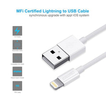 Load image into Gallery viewer, Choetech Lightning cable 1.2M Apple Certified White