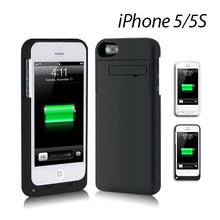 Load image into Gallery viewer, EZcool Battery Portable Charger Case For iPhone 5 5S white color