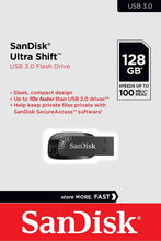 Load image into Gallery viewer, SanDisk  128GB Ultra Shift  USB 3.0 Flash Drive SDCZ410-128G-G46
