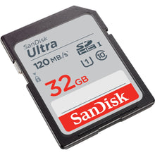 Load image into Gallery viewer, SANDISK SDSDUN4-032G-GN6IN  SDHC Ultra UHS-I Class 10 , U1, 120mb/s read &amp;10mb/s write