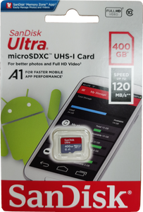 SANDISK SDSQUA4-400G-GN6MN Micro SDXC Ultra UHS-I Class 10 , A1, 120mb/s No adapter