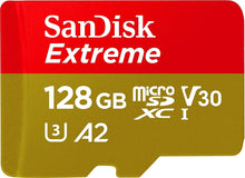 Load image into Gallery viewer, SANDISK SDSQXA1-128G-GN6MN  MicroXD  Extreme A2 V30 UHS-I/U3 160R/90W  NO SD ADAPTER
