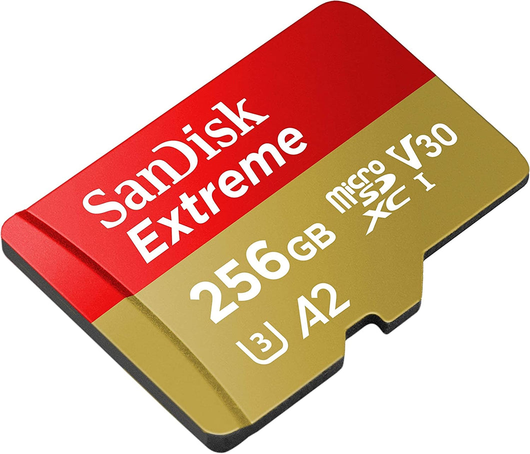 SANDISK SDSQXA1-256G-GN6MN  MicroXD  Extreme A2 V30 UHS-I/U3 160R/90W  NO SD ADAPTER