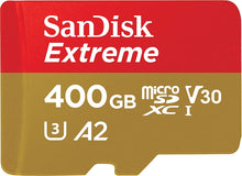 Load image into Gallery viewer, SANDISK SDSQXA1-400G-GN6MN  MicroXD  Extreme A2 V30 UHS-I/U3 160R/90W  NO SD ADAPTER