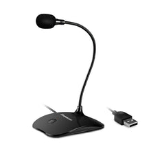 Load image into Gallery viewer, Simplecom UM350 Plug and Play USB Desktop Microphone with Flexible Neck and Mute Button