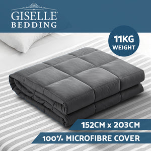 Giselle Weighted Blanket 11KG Heavy Gravity Blankets Adult Deep Sleep Ralax Washable