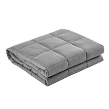 Load image into Gallery viewer, Weighted Blanket Adult 5KG Heavy Gravity Blankets Microfibre Duvet Cover Deep Relax Better Sleep Light Grey