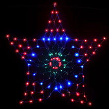 Load image into Gallery viewer, Jingle Jollys Christmas Lights Motif LED Star Net Waterproof Outdoor Colourful