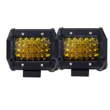 Load image into Gallery viewer, 2x 4 inch Spot LED Work Light Bar Philips Quad Row 4WD Fog Amber Reverse Driving