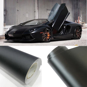 BUY 2 Rolls Get 1 FREE Matte Black Car Vinyl Wrap Film Air Release Bubble Free Decal Sticker Roll For Full Car