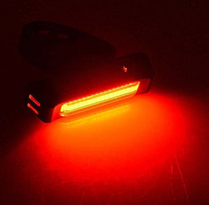 Set USB Rechargeable LED Bike Front Light headlight lamp Bar rear Tail Wide Beam